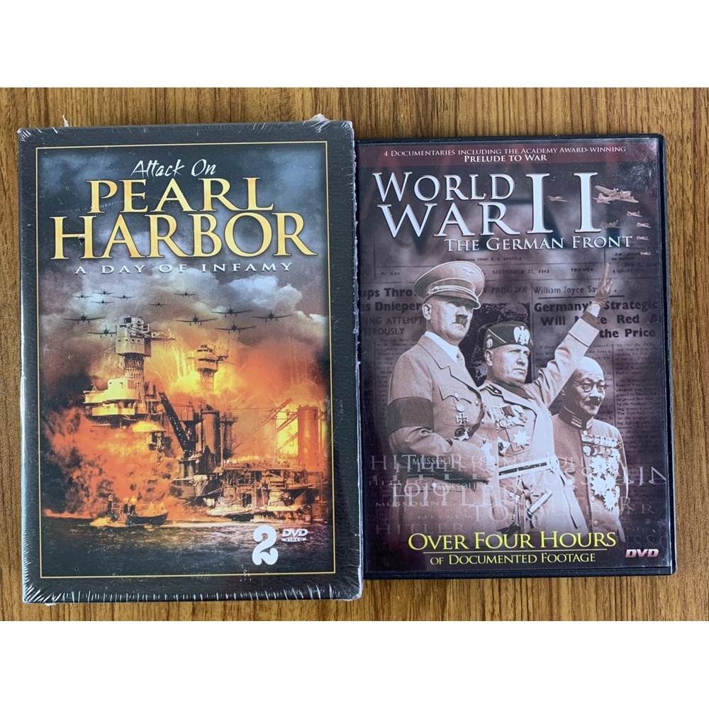 World War 2 II Documentary DVD Lot Attack‎ on Pearl Harbor The German Front